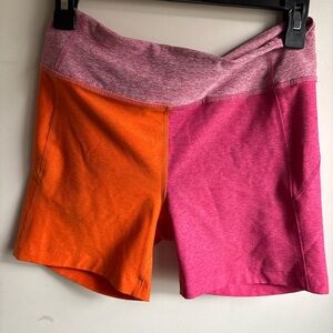 Outdoor Voices Pink and Orange Athletic Shorts